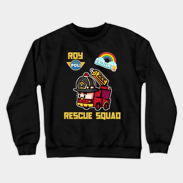 resque squad Crewneck Sweatshirt by scary poter